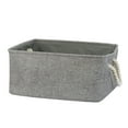 thumbnail image 1 of Unique Bargains Foldable Storage Bins Baskets with Handles Closet Toy Box Organizer Gray 2Pcs, 1 of 8