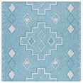 thumbnail image 2 of SAFAVIEH Courtyard Floella Geometric Indoor/Outdoor Area Rug, Aqua/Grey, 6'7" x 6'7" Square, 2 of 9