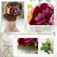 thumbnail image 4 of Peineta floral para el pelo de novia, corona para el pelo para sesión de fotos, pieza para el pelo de boda, fiesta de graduación para niña, Festival de Navidad y Halloween, 4 of 5