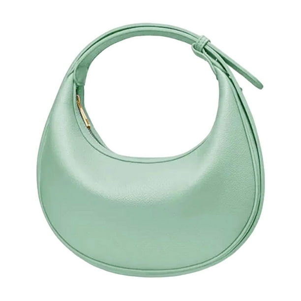 Bolso de hombro tipo hobo para mujer, tipo sobre, pequeño, para uso diario, vacaciones. Verde