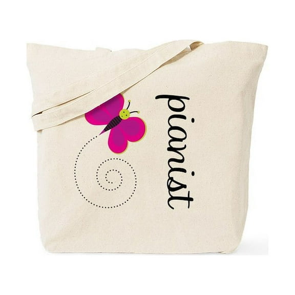 CafePress - Colorful Pianist Tote Bag - Unisex Canvas Tote Bag, Beige, 1-Piece