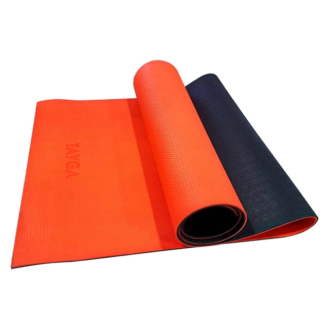 Tapete Para Yoga Tayga Naranja Negro