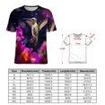 thumbnail image 2 of Flower Hummingbird Women's Short Sleeve Tops Casual Blouses T Shirt, 2 of 6