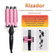 thumbnail image 2 of Rizadora De Cabello,varita De Rizador De 3 Barriles Rosa, 2 of 7