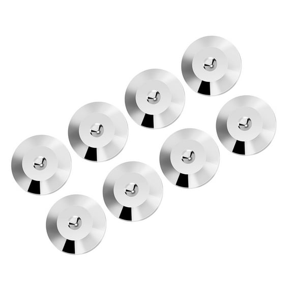 8 Pcs 25 X 4mm Universal Copper Speaker Spikes Pads, Speaker Shock Base Pad Isolation Feet Mat Floor for Speaker, , CD DVD Player, Turntable Recorder, Chassis, Etc