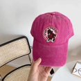 thumbnail image 2 of Sombrero de béisbol con visera suave para mujer, gorra bonita con bordado de oso callejero Hipster, protector solar que combina con todo, 2 of 4
