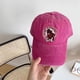 thumbnail image 2 of Sombrero de béisbol con visera suave para mujer, gorra bonita con bordado de oso callejero Hipster, protector solar que combina con todo, 2 of 4