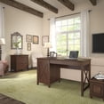 thumbnail image 6 of Key West Computer Desk with Lateral File Cabinet in Cherry - Engineered Wood, 6 of 6