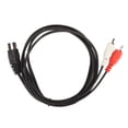 thumbnail image 1 of Cable Din Macho De 5 Pines A 2 Macho, Estéreo Flexible Resistente A La Corrosión Cable Din De 5 Pines A 2 PVC 4.9 Pies Para Equipo Estéreo Para Reproductor De CD, 1 of 7