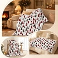 thumbnail image 5 of ICQOVD Christmas Tree Print Throw Blanket,Soft Cozy Warm Lightweight Blanket for Sofa Couch Bed Farmhouse Winter Holiday Home Decor 27.56*39.37IN, 5 of 7