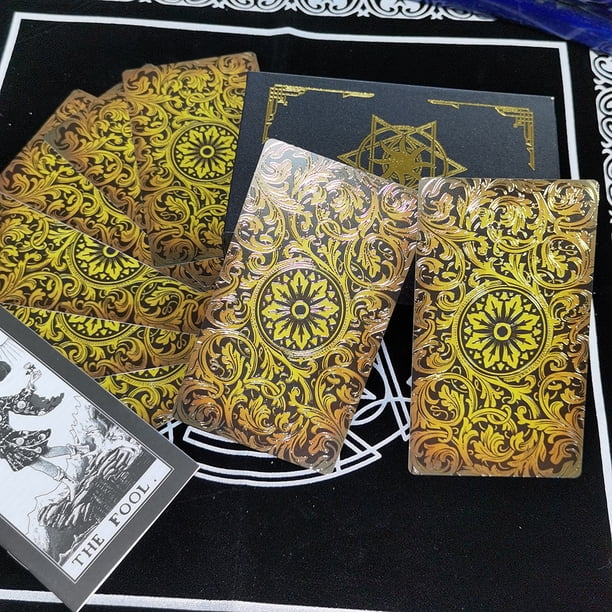 Nuevo Tarot de plástico clásico Waite 78 Tarot estampado en caliente cartas de juego de mesa impermeables en stock