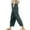 Green1, variant on yunLCZ Women's Straight Leg Pants High Wa High Waist Linen Capris For Women Drawstring Elastic Waist Harem Pant Basic Lightweight Linen Pant