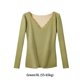 thumbnail image 2 of Minnieouse Camisa térmica Ropa interior de invierno Ropa de abrigo Moda Tamaño compacto Lavable Top Lencería larga Suministros para mujeres flexibles al Ropa interior Verde SG Minnieouse AP013685-03, 2 of 6
