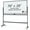 Black, variant on Gymax 72'' x 36'' Double-Sided Magnetic Whiteboard with Stand and Aluminum Alloy Frame Green