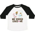 thumbnail image 3 of Inktastic My Pop Pop Loves Me Granddaughter Puppy Girls Toddler T-Shirt, 3 of 5