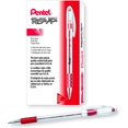 thumbnail image 1 of XUCP-R.S.V.P. Ballpoint Pen, Everyday Writing, Office Supplies, School Supplies, Long Lasting 1,400m Writing Distance, 0.7mm Medium Point, Red Ink, BK90-B, Box of 12, 1 of 4