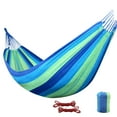 thumbnail image 2 of PPgejGEK Garden Hammocks Comfortable Fabric Hammocks With Tree Straps For Hanging Sturdy Hammocks Up To 660lbs Portable With Travel Bag For Camping Outdoor Reduced Price, 2 of 4