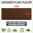 thumbnail image 4 of EnjinZZ 5' x 25' Brown Fence Screen Privacy Screen - Commercial Grade 170 GSM - Heavy Duty - 3 Years Warranty - Cable Zip Ties Included, 4 of 8