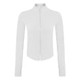 thumbnail image 3 of Easter Shirt Spring Tops for Women 2025 Work Women's Full Zipper Light Sportswear with Thumb Opening Walking Coat Cutting for Training and Yoga Coat off The Shoulder Tops for Women Short Sleeve Loose, 3 of 3