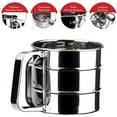 thumbnail image 5 of ChefGiant Semi-Automatic 2.5 Cup Compact Sifter | Stainless Steel, 5 of 5