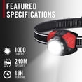thumbnail image 2 of COAST FL85R 1250 Lumen Tri-Color (White/Red/Green) Focusing Rechargeable LED Headlamp, 2 of 14