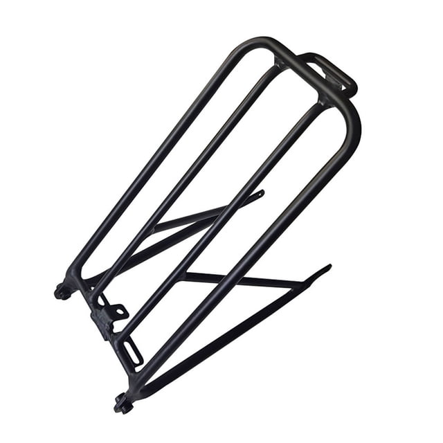 Unatoiry Folded Bicycle Rear Rack Detachable Professional Reusable Cargo Luggage Carrier Outdoor Holder Replacement for Brompton Black
