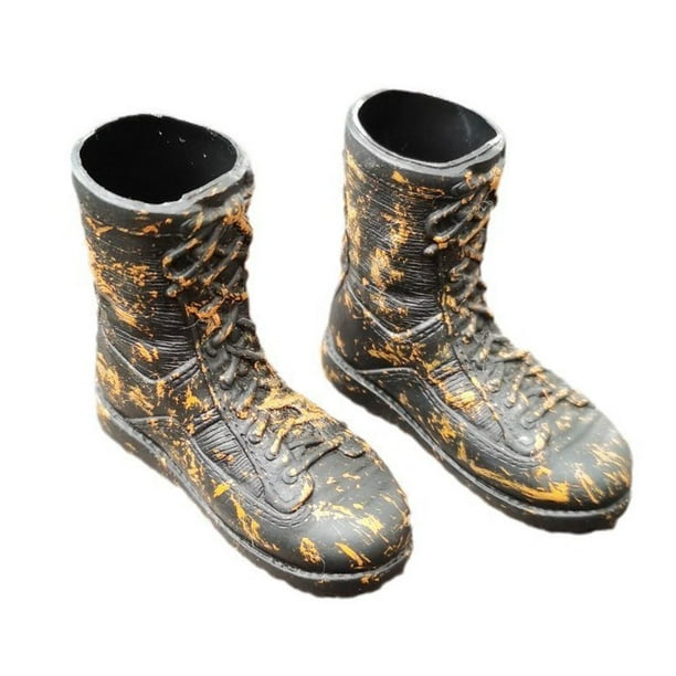Botas de trabajo clásicas para hombre, escala 1/6, juguete en miniatura, accesorio de disfraz para figura masculina de 12 pulgadas, calzado formal de