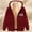 #233-Wine, variant on Wowcloth Women's Fleece Hooded Jacket, Soft Warm and Fashionable for Casual Everyday Wear