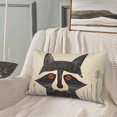 thumbnail image 5 of Pofeuu Retro Raccoon Graphic Print Print Polyester Microfiber Plush Pillowcases, Super Soft and Cozy Pillow Case Covers with Envelop Closure（Pillow core not included）-16"x24", 5 of 6