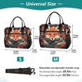 thumbnail image 2 of Fox Flowers Leaves Waves Floral Cooler Bag Lunch Bag Soft Cooler Cooling Tote Insulated Lunch Box for Adult Men Women, 2 of 6