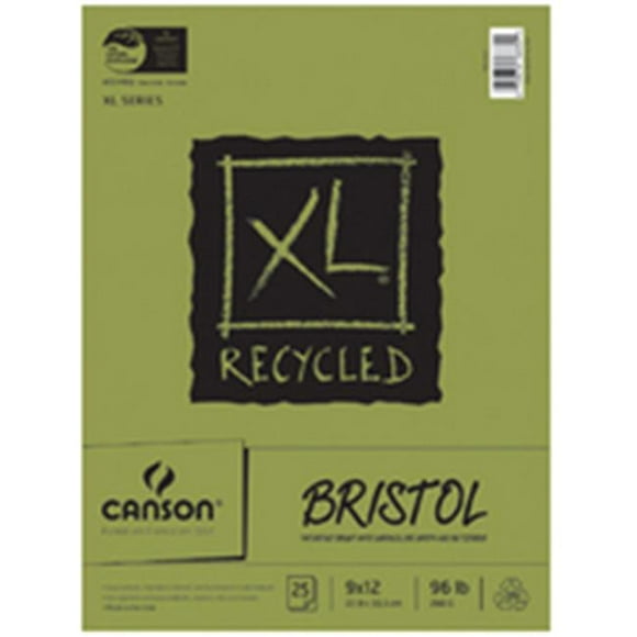 Canson 702-2426 Xl Recycled Bristol Pads&#44; 11 X 14 In.