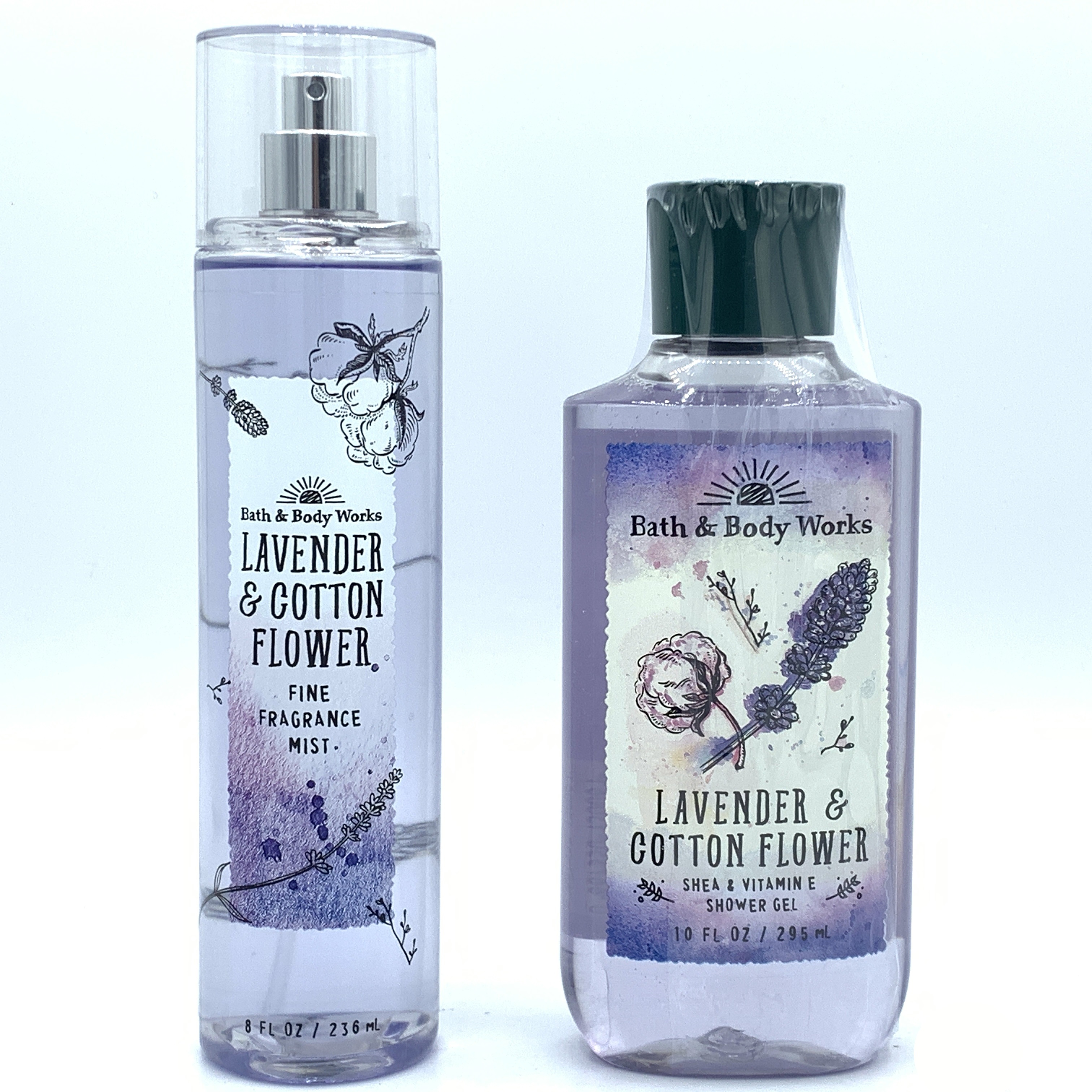 Buy Bath Body Works Lavender Cotton Flower Fine Mist Shower Gel And Body Lotion 3 Piece Bundle Online In India 194893008