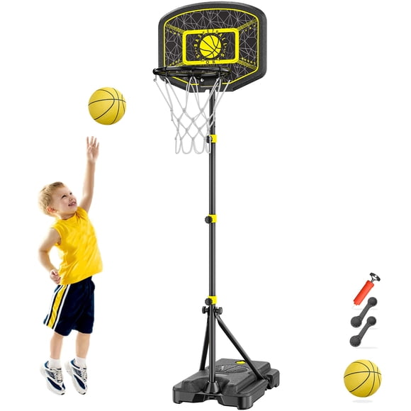 Aro de baloncesto infantil GILIKOKO ajustable de 110 a 190 cm