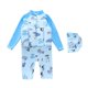 thumbnail image 1 of Odeerbi 6M-2Y Traje de Baño de Verano de Una Pieza Para Entrenamiento Atlético Traje de Baño de Dos Piezas Con Cremallera Para Niños, 1 of 3