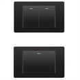 thumbnail image 3 of Interruptores Eléctricos de Pared, Interruptor de Luz de 3 Posiciones, Panel de Vidrio Templado de 118 mm X 74 mm, Interruptor de Botón Mecánico, Color Negro., 3 of 6