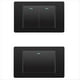 thumbnail image 3 of Interruptores Eléctricos de Pared, Interruptor de Luz de 4 Posiciones, 118 mm X 74 mm, Panel de Vidrio Templado, Interruptor de Botón Mecánico, Color Negro., 3 of 5