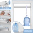thumbnail image 2 of Boolegon No Drill Blinds for Windows Half Blackout Cellular Shades Cordless No Tools Honeycomb Pull Down Easy Install Cellular Blinds for Door, Home, Light Gray, 22.5" W x 82" H, 2 of 9