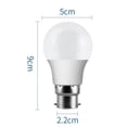 thumbnail image 4 of ER Paquete de 6 bombillas de luz de bayoneta B22 de 5 W, bombillas de luz de golf LED blancas de 3000 K, 40 W Inc. brillar Electrónica, 4 of 5