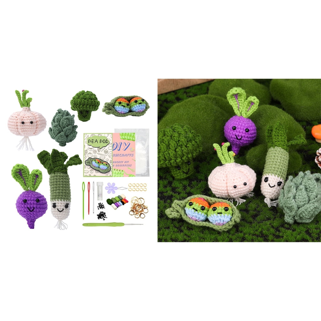 ZPAQI DIY Crochet Starter Kits, with Yarn, Crochet Hooks, Needle