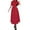 Red, variant on FYEGRE Gothic Elegant Dress For Halloween Girl Party Gown With Long Sleeves And Flared Skirt Red S