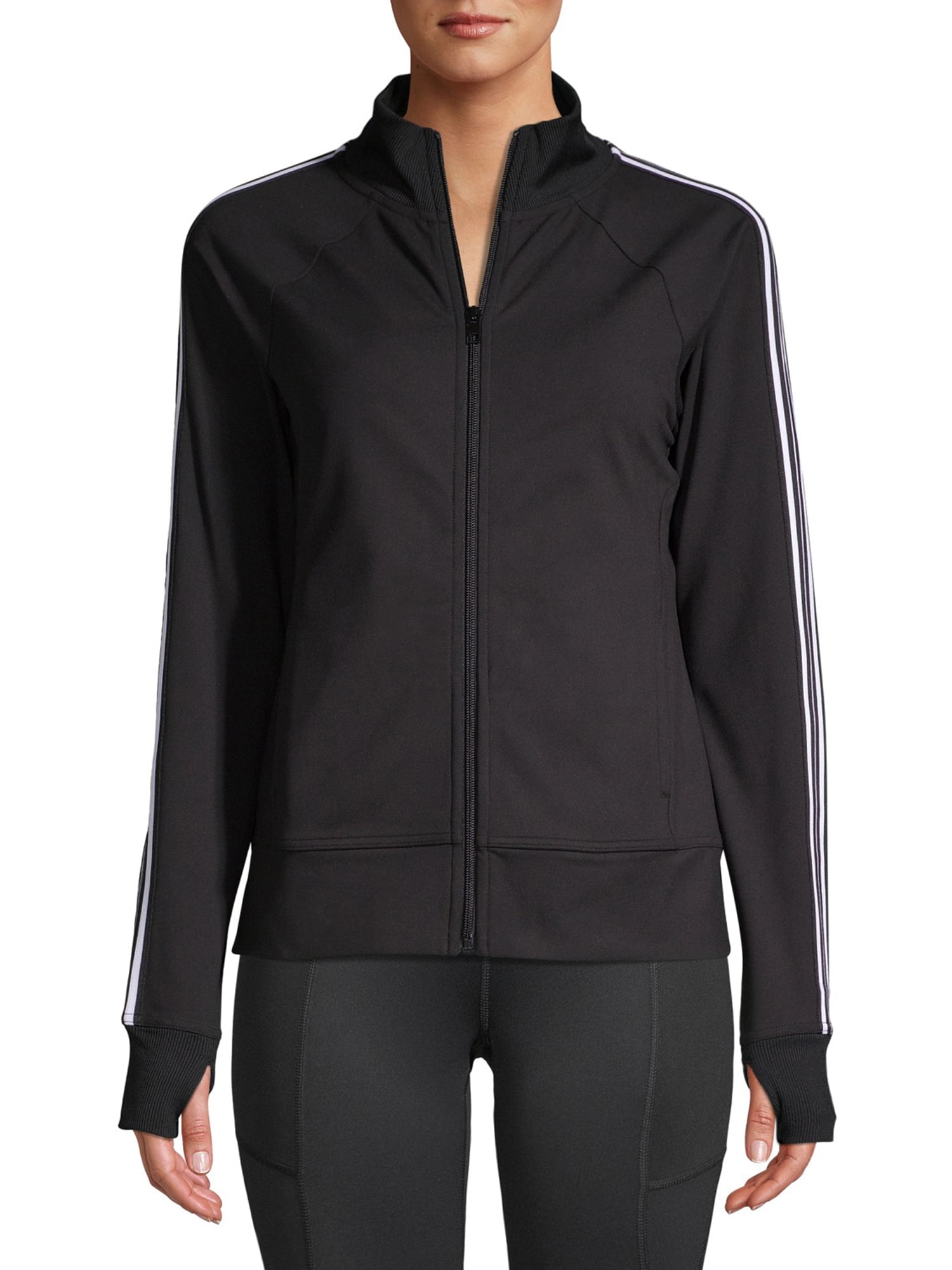 athletic jacket track works stripe retro walmart thrifty finds favorite athleisure