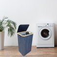 thumbnail image 3 of Jessar - Laundry Basket with Inner Bag and Lid, Denim, 3 of 3