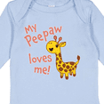 thumbnail image 4 of Inktastic My Peepaw Loves me- cute giraffe Boys or Girls Long Sleeve Baby Bodysuit, 4 of 5