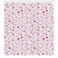 thumbnail image 3 of Ambesonne Cartoon Shower Curtain, Loveable Bunnies Faces, 69"Wx84"L, Pale Pink Pink, 3 of 3