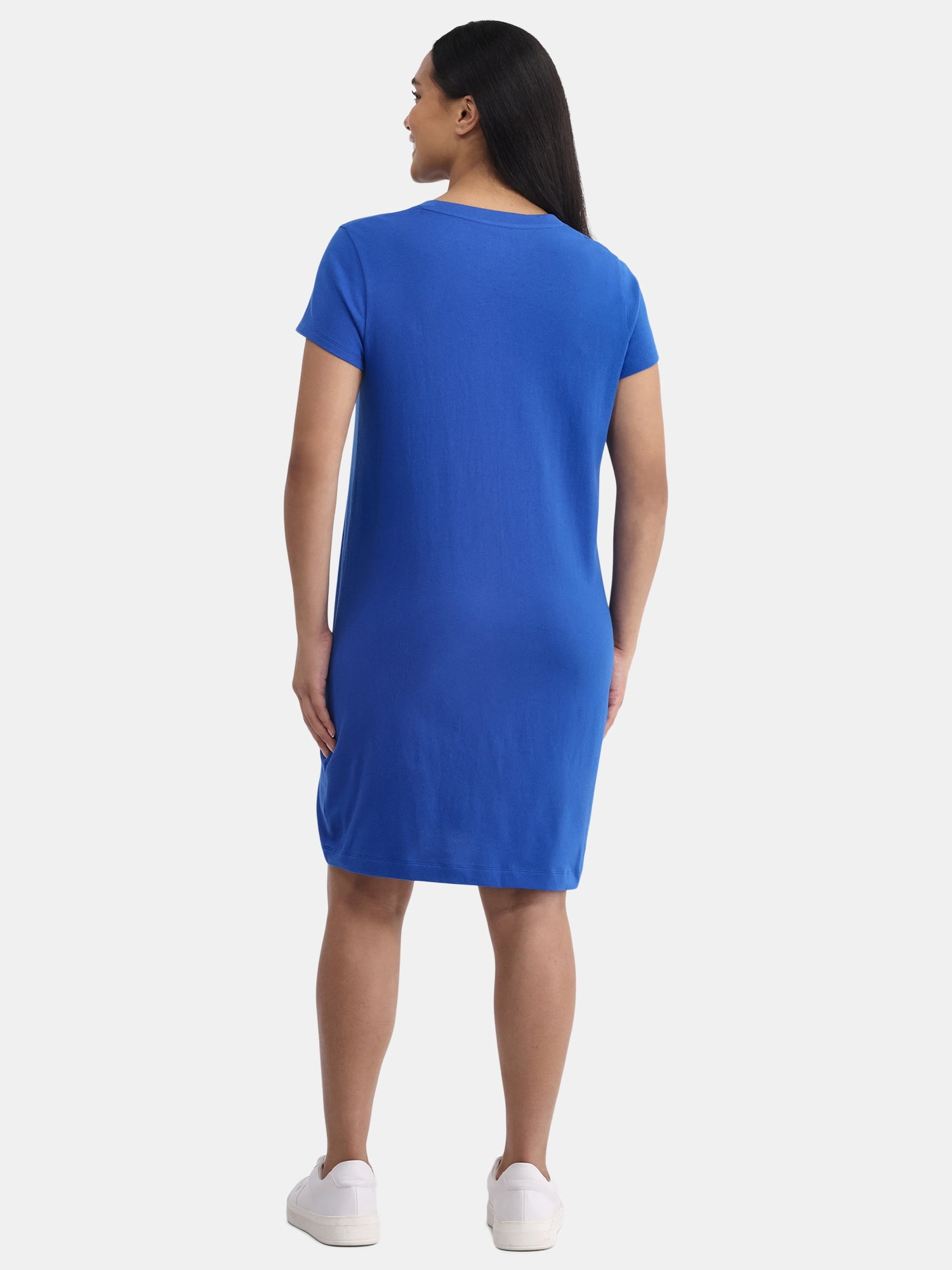 Time and Tru Women's Cotton T-Shirt Dress, Sizes XS-XXXL