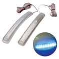 thumbnail image 4 of Luz de señal universal, lámpara de de espejo lateral, 12V, accesorios de 9LED de pegamento suave, lámpara indicadora de 2 piezas Azul Yotijar Pon la luz de cruce, 4 of 6