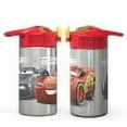 thumbnail image 5 of Zak Designs 15.5 oz Kids Water Bottle Stainless Steel with Push-Button Spout and Locking Cover, Cars Lightning McQueen, 5 of 8