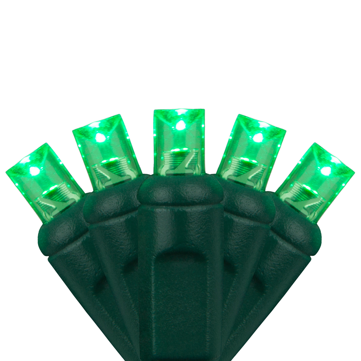 70 Green LED Christmas Lights, Long Life, Outdoor String Lights, Connectable, St. Patricks Day, Halloween, Christmas, Holidays, Party, Decoration, 24' Length, 4" Spacing - image 3 of 7