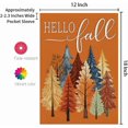 thumbnail image 4 of Fall Trees Garden Flag 12x18 Inch Double Sided Small Burlap Autumn Seasonal Holiday Decoration for Outside Yard (Orange) CF1857-12, 4 of 6