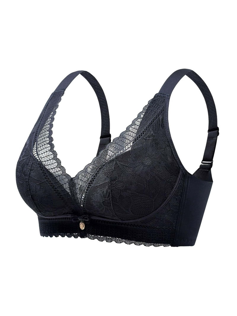 Mayo Enajenar Bosque Women's Push Up Bra B Cup Soft Push Up Lace Lace Comfortable Ladies  Adjustable Unwired Medium Thick Cup Bra - Walmart.com